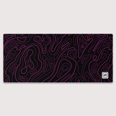 Pink Black Damascus Mousepad - [alt_customs]