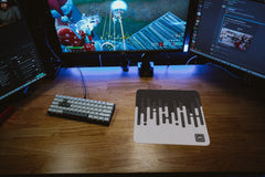 Linear Waves Monochrome Mousepad - [alt_customs]