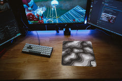 Black and White Regions Mousepad - [alt_customs]