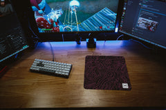 Pink Black Damascus Mousepad - [alt_customs]