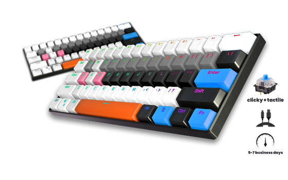 Crunchy Roll T1 Pro 60% Gaming Keyboard - Gaming Keyboards