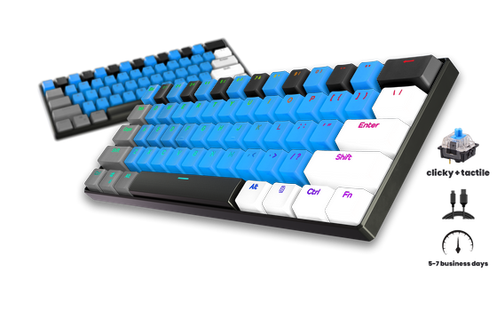 Quatro T1 Pro 60% Gaming Keyboard - Gaming Keyboards