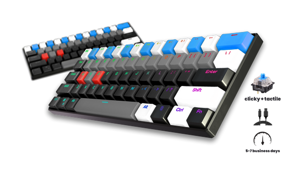 Loading Error T1 Pro 60% Gaming Keyboard - Gaming Keyboards