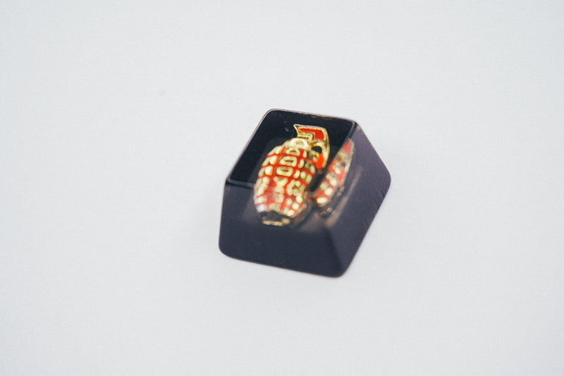 Golden Grenade Jelly Artisan Keycap - Gaming Keyboards