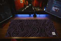 Purple Black Damascus Mousepad - [alt_customs]
