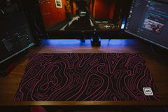 Pink Black Damascus Mousepad - [alt_customs]