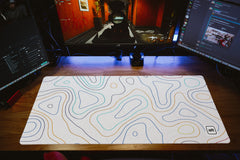 White and Blue Damascus Mousepad - [alt_customs]