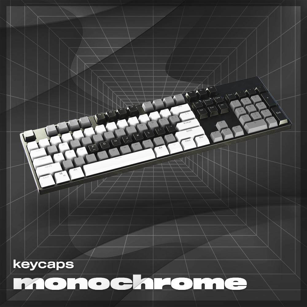 Monochrome Keycaps - AltCustomsKeyboards